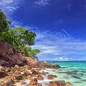 slides/IMG_9580H_1.jpg koh mai pai, bamboo, island, beach, sea, sky, cloud, colour, rock, tree, landscape, krabi, province, thailand SEAT19 - Mai Pai (Bamboo) Island Beach